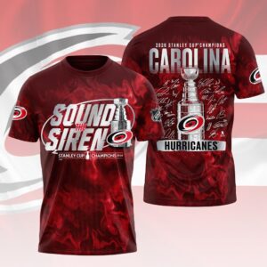Carolina Hurricanes 2026 Stanley Cup Champions 3D Apparel - HOATT18804