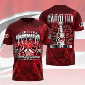 Carolina Hurricanes 2026 Stanley Cup Champions 3D Apparel - HOATT18805