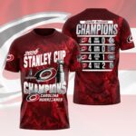 Carolina Hurricanes 2026 Stanley Cup Champions 3D Apparel – HOATT18899
