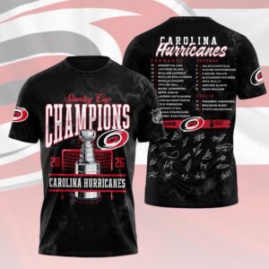 Carolina Hurricanes 2026 Stanley Cup Champions 3D Apparel - HOATT18919