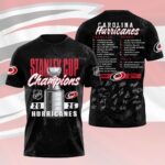 Carolina Hurricanes 2026 Stanley Cup Champions 3D Apparel – HOATT18920