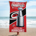 Carolina Hurricanes Stanley Cup Champions 2026 Rectangle Beach Towel – TANTN23650