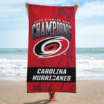 Carolina Hurricanes Stanley Cup Champions 2026 Rectangle Beach Towel – TANTN23687