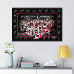 Carolina Hurricanes Stanley Cup Champions 2026 Rectangle Canvas With Inner Frame – TANTN23728