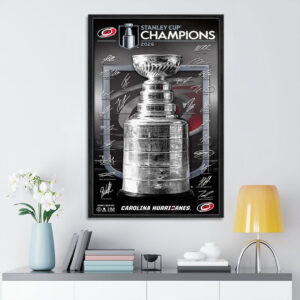Carolina Hurricanes Stanley Cup Champions 2026 Rectangle Canvas With Inner Frame - TANTN23730