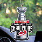 Carolina Hurricanes Stanley Cup Champions 2026 Custom shape 2-sided Acrylic Car Ornament – TANTN23652