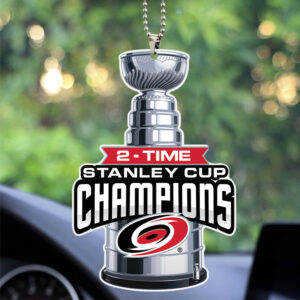 Carolina Hurricanes Stanley Cup Champions 2026 Custom shape 2-sided Acrylic Car Ornament - TANTN23652