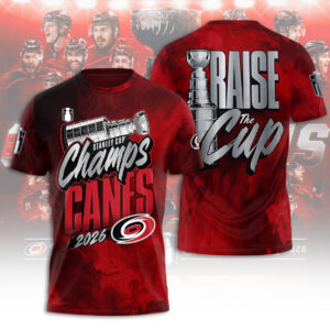 Carolina Hurricanes Stanley Cup Champions 2026 3D Apparel - TANTN23658
