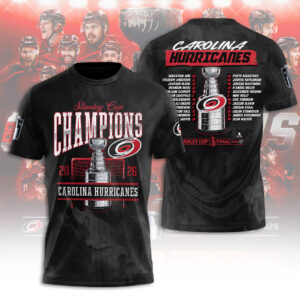 Carolina Hurricanes Stanley Cup Champions 2026 3D Apparel - TANTN23661