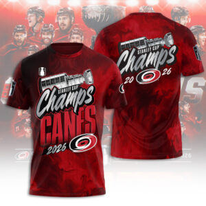 Carolina Hurricanes Stanley Cup Champions 2026 3D Apparel - TANTN23686