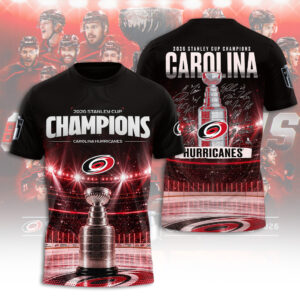 Carolina Hurricanes Stanley Cup Champions 2026 3D Apparel - TANTN23699