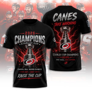 Carolina Hurricanes Stanley Cup Champions 2026 3D Apparel - TANTN23738