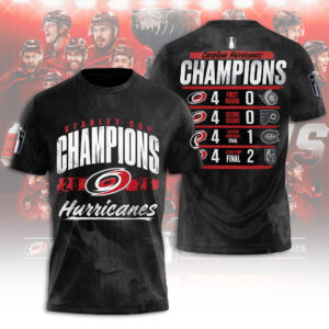 Carolina Hurricanes Stanley Cup Champions 2026 3D Apparel - TANTN23827