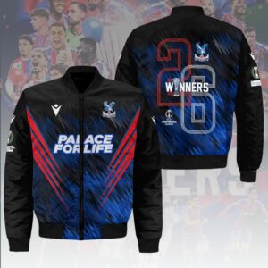 Crystal Palace FC 2026 UEFA Conference League Winners 3D Bomber Jacket - HOATT18488