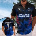 Crystal Palace FC 2026 UEFA Conference League Winners Short Sleeve Button-Down Shirt – HOATT18533