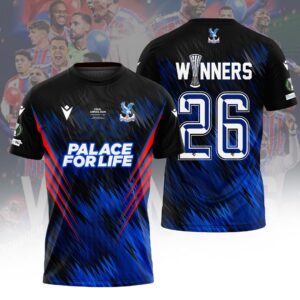 Crystal Palace FC 2026 UEFA Conference League Winners 3D Apparel - HOATT18414