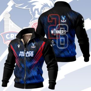 Crystal Palace FC 2026 UEFA Conference League Winners Thick Knit Fleece Jacket - HOATT18516
