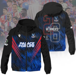 Crystal Palace FC 2026 UEFA Conference League Winners 3D Windbreaker Jacket - HOATT18487