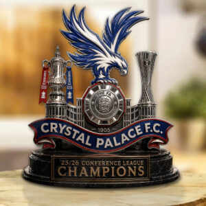 Crystal Palace FC 25/26 Conference League Champions Custom Shape Acrylic Plaque - GNE6802