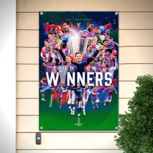 Crystal Palace FC 2026 UEFA Conference League Winners Metal Sign - GNE6966