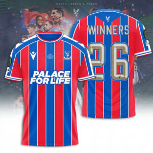 Crystal Palace FC UEFA Conference League Winners 2026 3D Apparel - TANTN23270