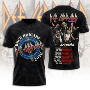 Def Leppard Tour 2026 3D Apparel - TANTN23483