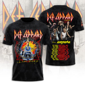 Def Leppard Tour 2026 3D Apparel - TANTN23482