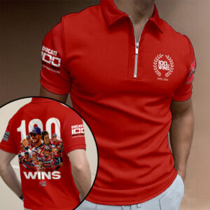 Ducati Lenovo Team 100 Wins Zip Polo Shirt - TANTN23477