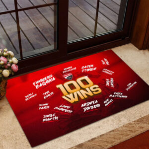 Ducati Lenovo Team 100 Wins Custom Doormat - TANTN23472