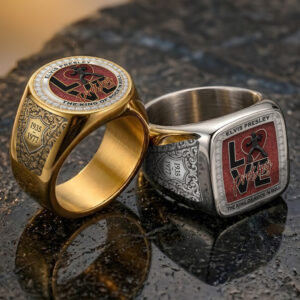 Elvis Presley 3D Engraved Ring - TMTHU6922