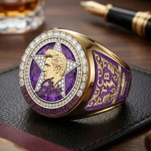 Elvis Presley 3D Engraved Ring - TMTHU6995