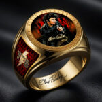 Elvis Presley 3D Engraved Ring – HOATT18840