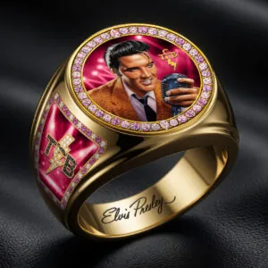 Elvis Presley 3D Engraved Ring - HOATT19096