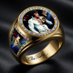 Elvis Presley 3D Engraved Ring – HOATT19099