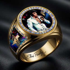Elvis Presley 3D Engraved Ring - HOATT19099