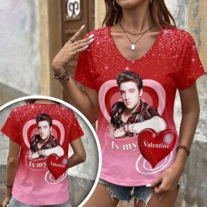 Elvis Presley 3D Women’s V-Neck T-Shirt - GNE6831