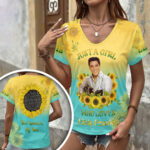 Elvis Presley 3D Women’s V-Neck T-Shirt – GNE6953
