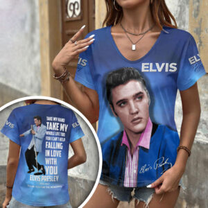 Elvis Presley 3D Women’s V-Neck T-Shirt - HOATT18371