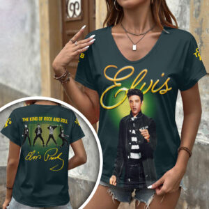 Elvis Presley 3D Women’s V-Neck T-Shirt - HOATT18372