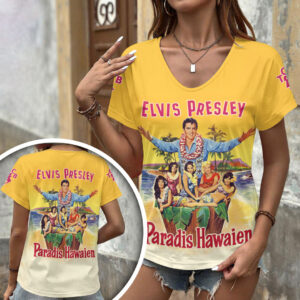 Elvis Presley 3D Women’s V-Neck T-Shirt - HOATT18758