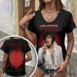 Elvis Presley 3D Women’s V-Neck T-Shirt – HOATT18856