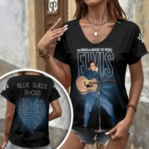 Elvis Presley 3D Women’s V-Neck T-Shirt - HOATT18908