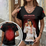 Elvis Presley 3D Women’s V-Neck T-Shirt – HOATT18989