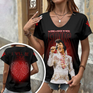 Elvis Presley 3D Women’s V-Neck T-Shirt - HOATT18989