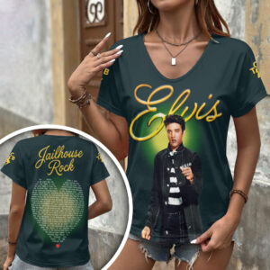 Elvis Presley 3D Women’s V-Neck T-Shirt - HOATT18916