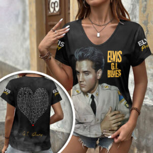 Elvis Presley 3D Women’s V-Neck T-Shirt - HOATT18918