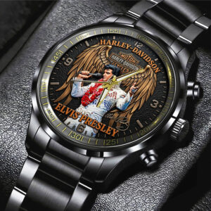 Elvis Presley Black Stainless Steel Watch - TMTHU6583
