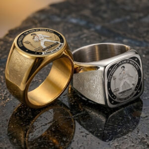 Elvis Presley 3D Engraved Ring - TANTN23389