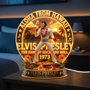 Elvis Presley Custom Shape Acrylic Light Box - TMTHU6692