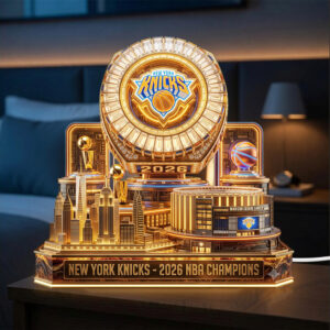 New York Knicks NBA Champions 2026 Custom Shape Acrylic Light Box - TMTHU7150